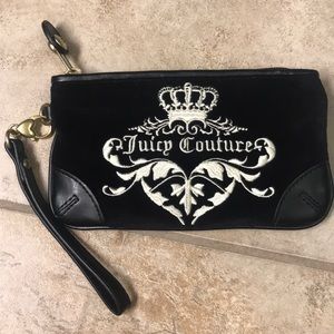 Small juicy couture wristlet black